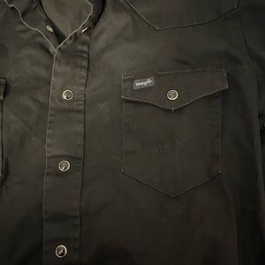 men’s vintage wrangler pearl snap